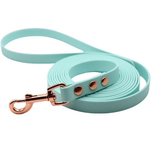 Niebieska Błękitna  Smycz wodoodporna. Smycz dla psa Baby Blue