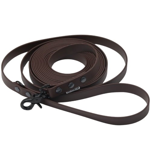 Brązowa smycz z BioThane