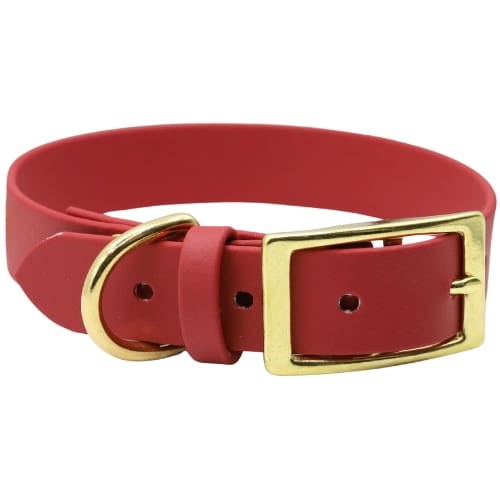 Czerwona obroża BioThane