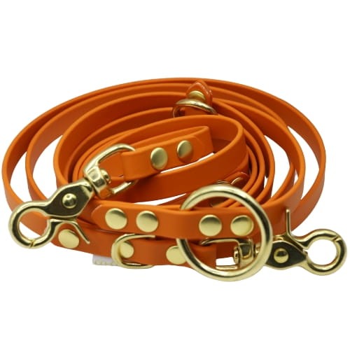 Pomarańczowa smycz BioThane