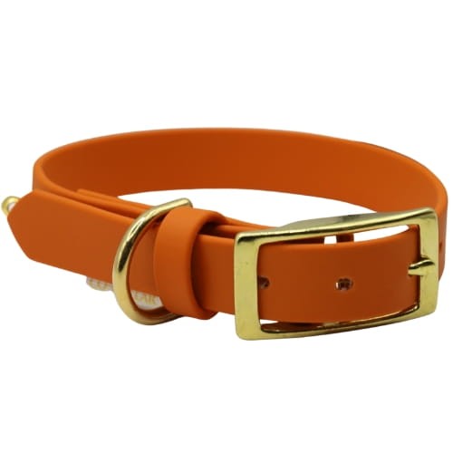 Obroża BioThane pomarańczowa