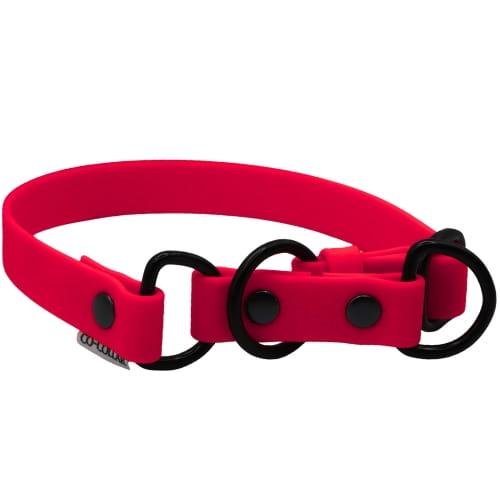 Obroża dla psa malinowa plaster miodu