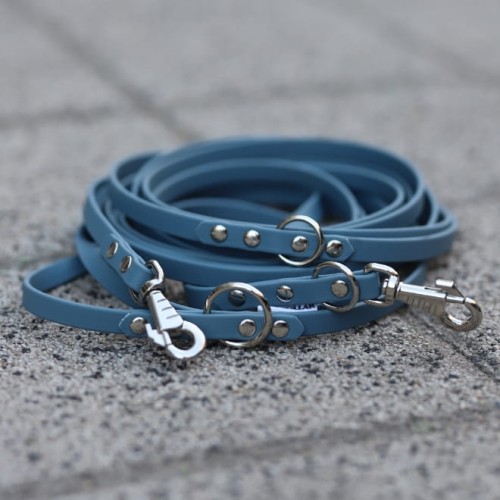 smycz dla psa niebieska